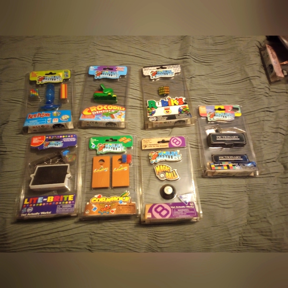 Worlds Smallest Retro Toy Collection lot of 7